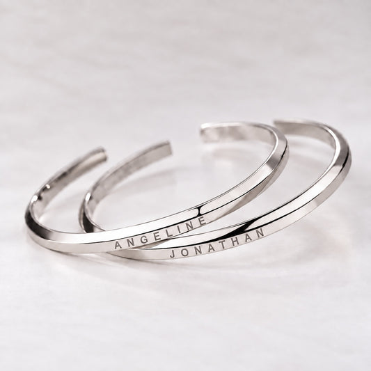 Custom Engraved Bracelet Couple Gift