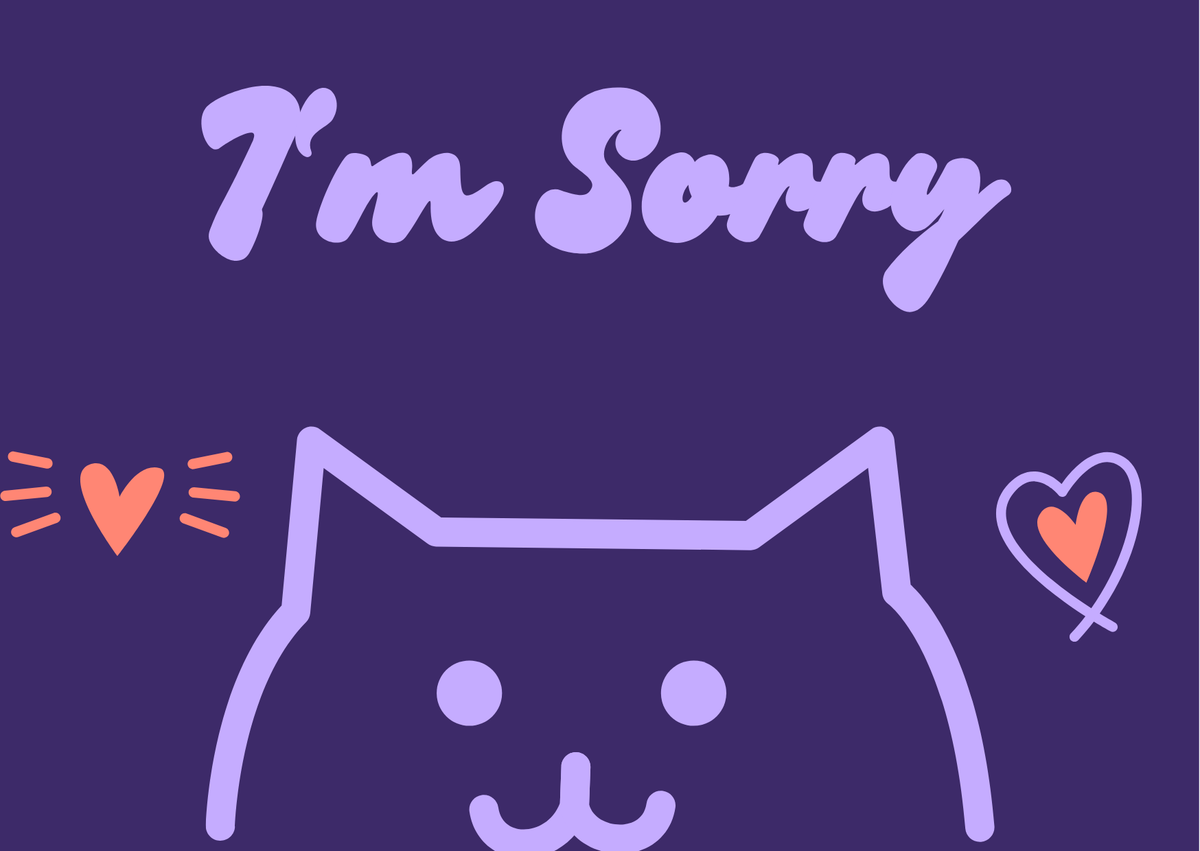 I'm Sorry Card