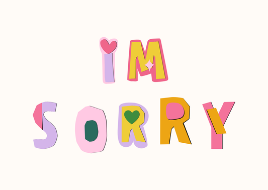 I'm Sorry Card