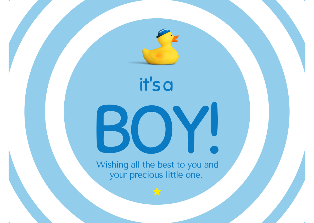 It's A Boy!