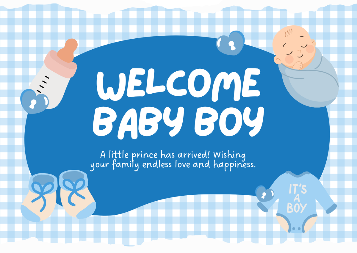 Welcome Baby Boy