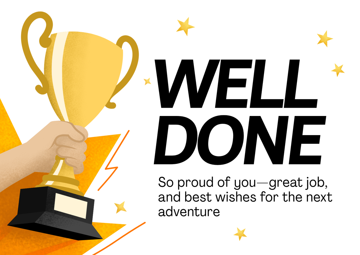 Well Done Card