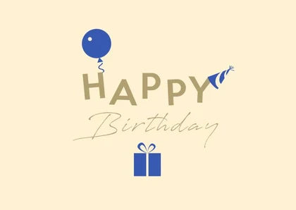 Happy Birthday greeting card